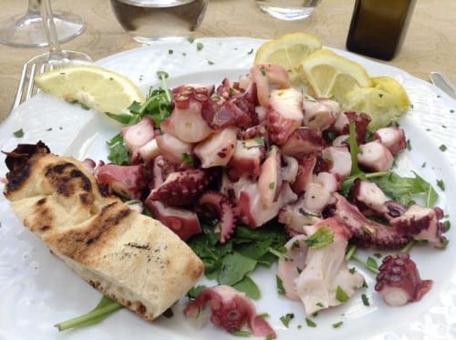 Octopus salad