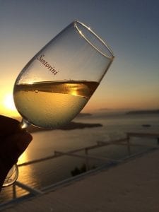 Santorini wine