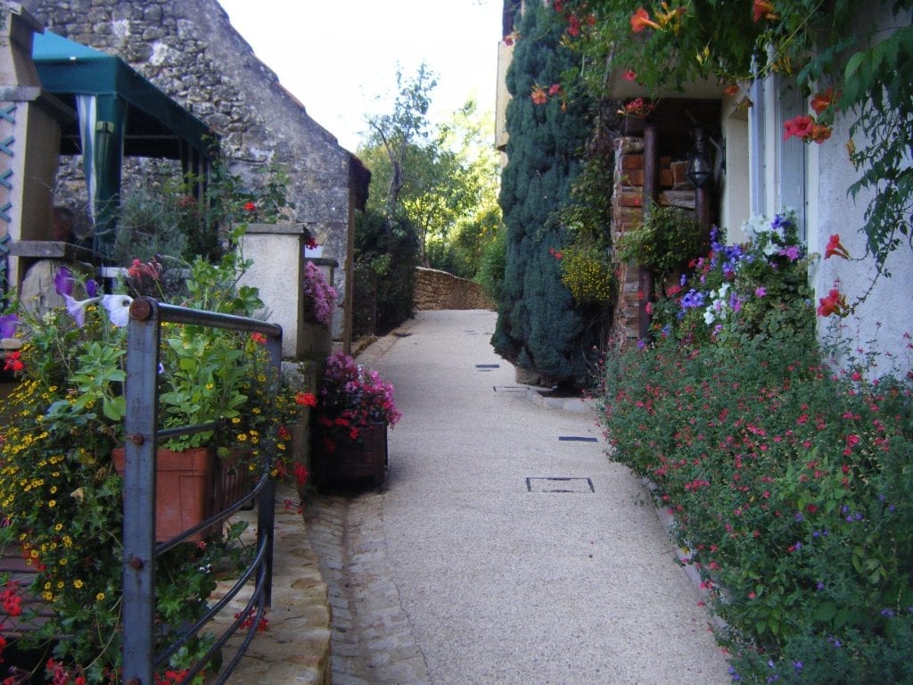 Village of Les Eyzies. Small group gourmet tours of France.