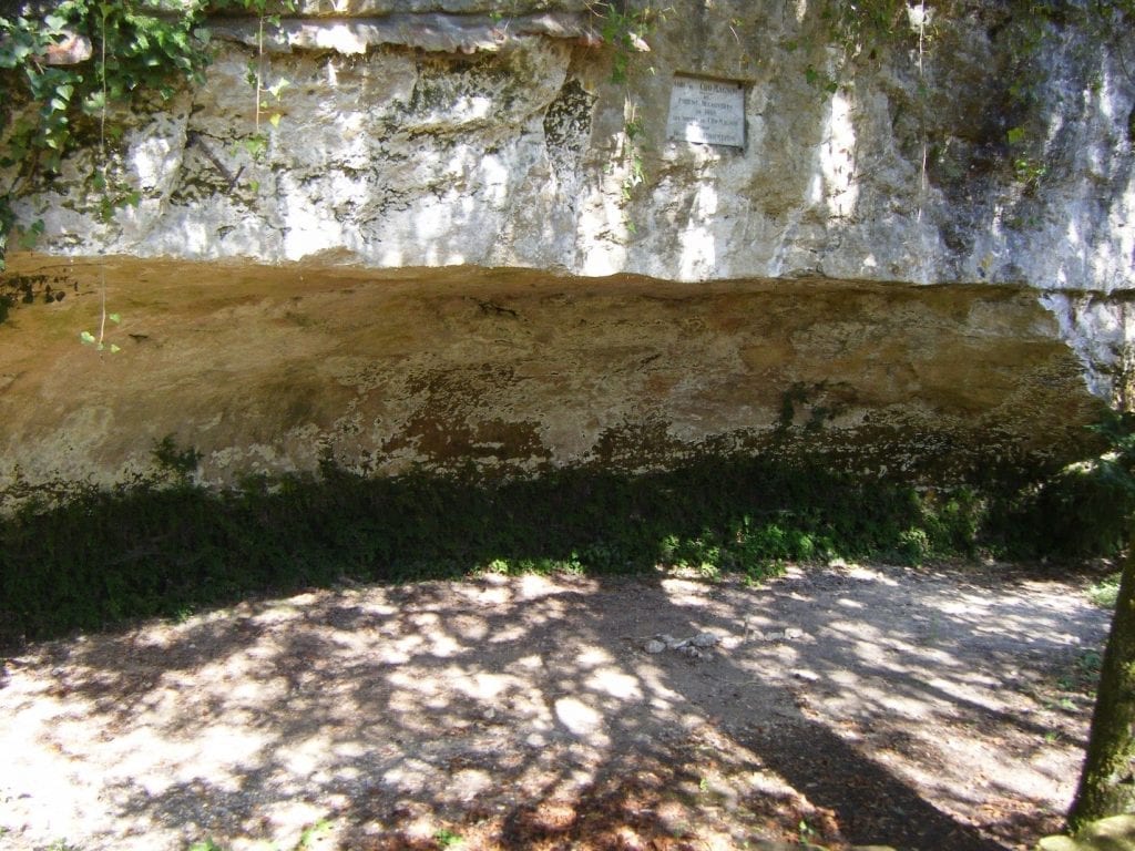 Hotel Cro-Magnon rock shelter. Prehistoric era. Small group gourmet tour of France with Olde Ipswich Tours.